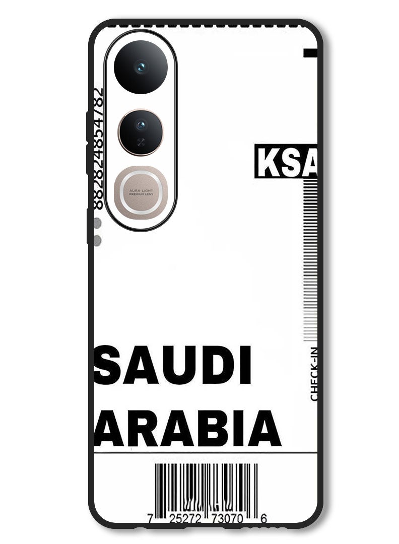 Theodor Case Compatible with Vivo V50 Lite Protection Shockproof Bumper Cover Saudi boarding pass - Image 1