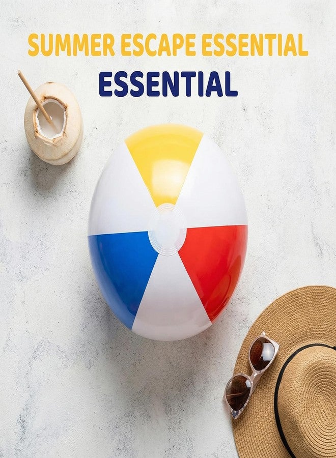 BCWATERFUNPD Beach Balls - 20 Inch (Ø 13") Beach Balls 2 Pack Inflatable Rainbow Pool Toys for Party Supplies Beach Toys for Summer Parties & Decorations - Image 5