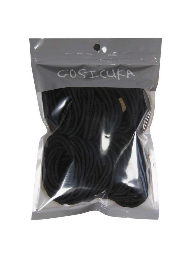 GOSICUKA 120 Pcs Black Hair Elastic For Thick And Curly No Metal Hair Ties Value Pack (3Mm) - Image 4
