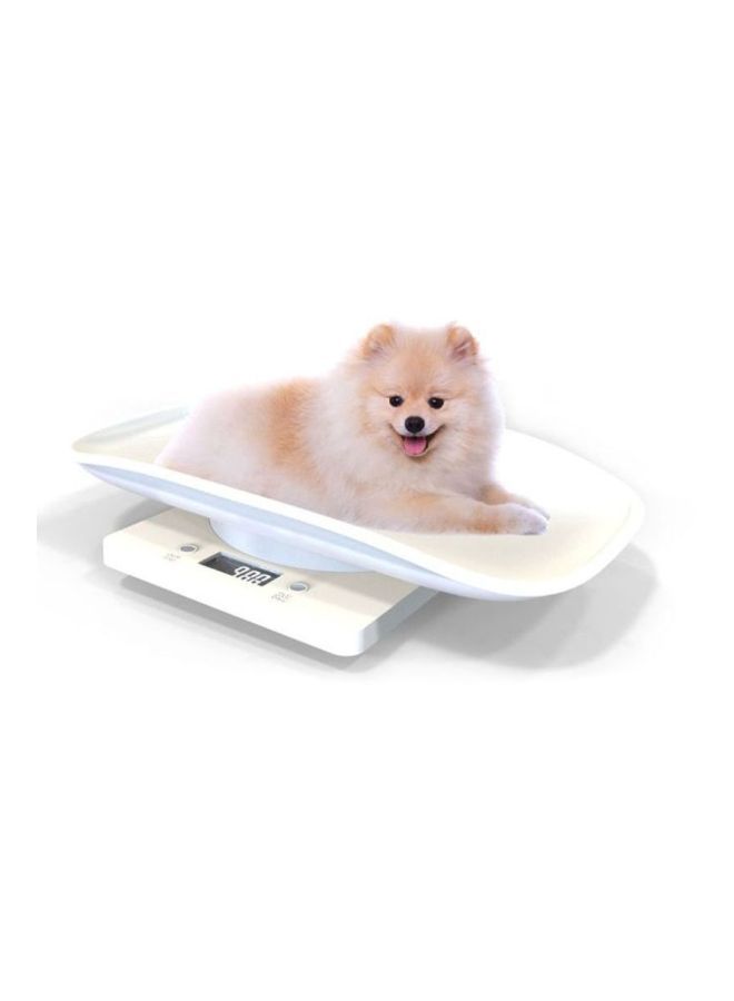 NIBEMINENT Portable Digital Scale With LCD Display White 29.5x18.5cm - Image 3