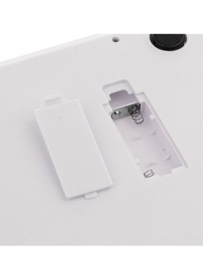 NIBEMINENT Portable Digital Scale With LCD Display White 29.5x18.5cm - Image 2