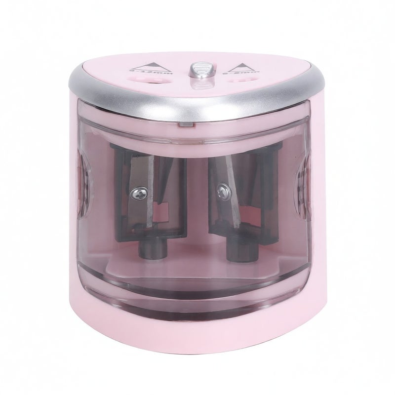 Automatic Electric Sharpener: Pink Battery Operated Sharpener - Runs on 4 AA Battery (Not Included) Pencil Sharpener for School Supplies - Image 5