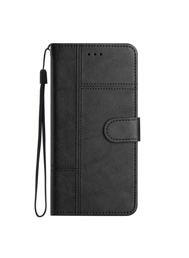 اس-توب جراب لهاتف موتورولا موتو جي 75 مصنوع من جلد البقر مع خياطة مزخرفة - Image 2