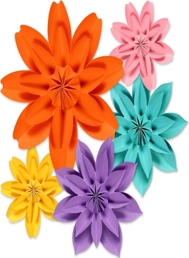 Naozinebi Spring 3D Paper Flowers Bulletin Board for Wall Classroom Decorations Floral Craft Large Paper Flowers Colorful Premade School Home Party Supplies Decor for Photo Backdrops Door Celebrations Favor - Image 1