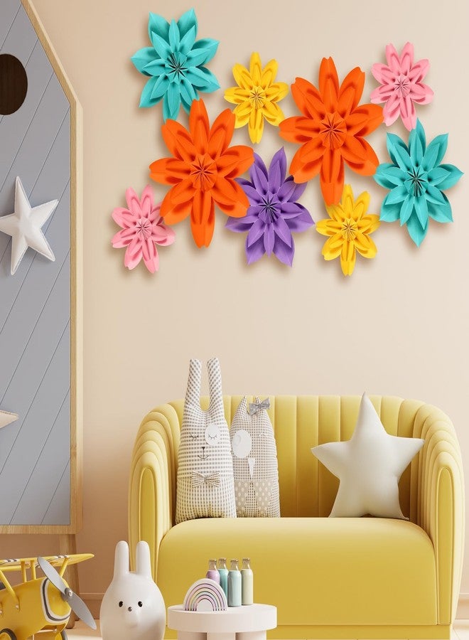 Naozinebi Spring 3D Paper Flowers Bulletin Board for Wall Classroom Decorations Floral Craft Large Paper Flowers Colorful Premade School Home Party Supplies Decor for Photo Backdrops Door Celebrations Favor - Image 5