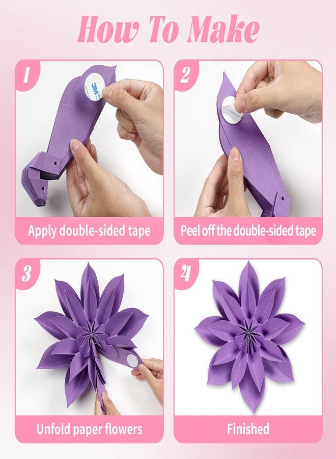 Naozinebi Spring 3D Paper Flowers Bulletin Board for Wall Classroom Decorations Floral Craft Large Paper Flowers Colorful Premade School Home Party Supplies Decor for Photo Backdrops Door Celebrations Favor - Image 3