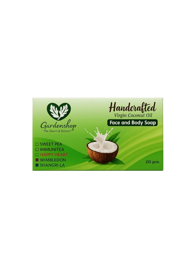 Garden Handcrafted Virgin Coconut Oil Face & Body Soap – 135g - Image 1