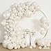 Amandir 153pcs Pearl White Balloons Arch Garland Kit Different Sizes 18 12 10 5 Inch White Pearl Balloon for Wedding Engagement Bridal Shower Birthday Valentines Day Party Decorations - Image 4