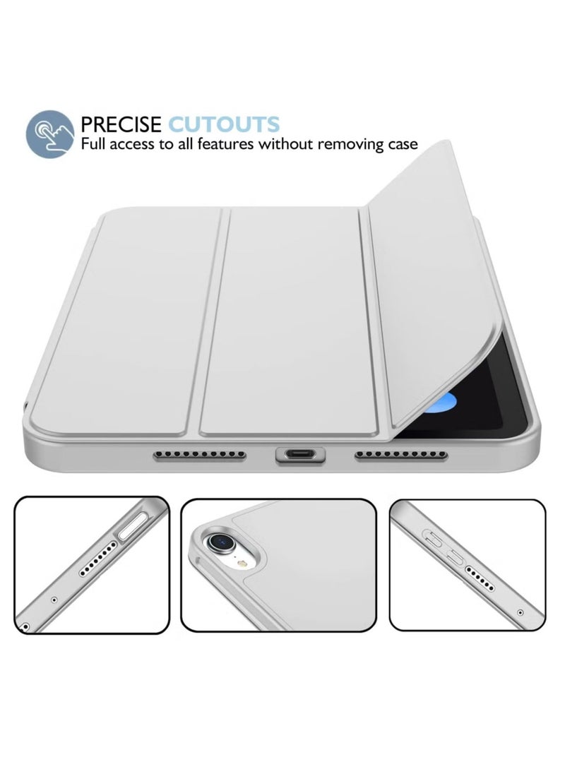 Raxoom New iPad Mini 6 Case (8.3 Inch, 2021 6th Gen) with Pencil Holder, Trifold Stand, Smart Case, Soft TPU Back, Auto Wake/Sleep - Image 2