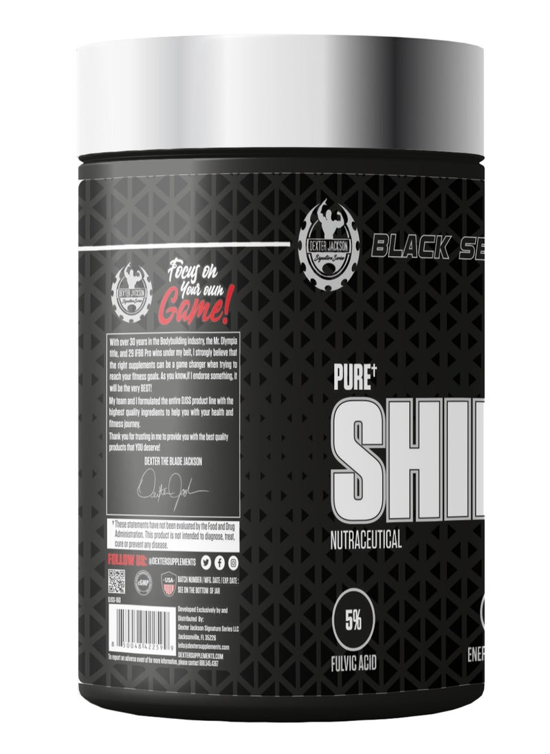 DEXTER JACKSON - Black Series Pure Shilajit 500mg - Premium Ayurvedic Supplement for Energy, Stamina, and Overall Wellness (120 Veggie Capsules) - Image 1