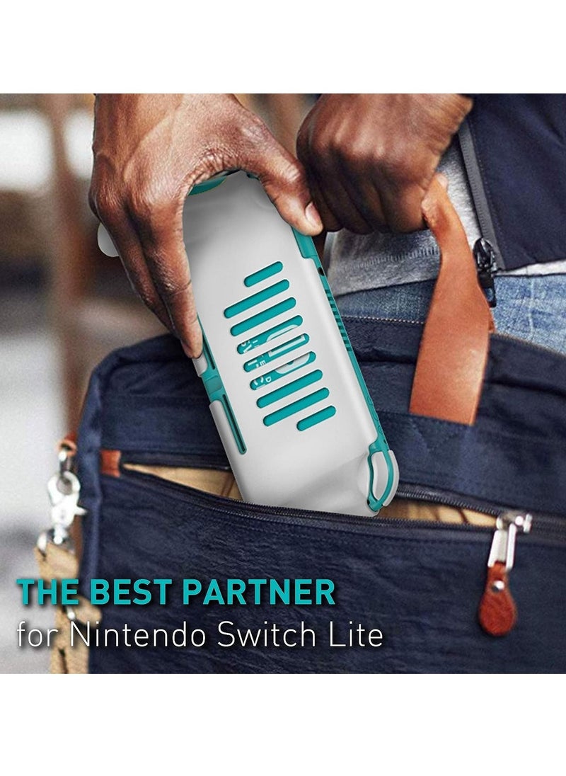 Generic - Grip Case for Nintendo Switch Lite, Ergonomic Protective Case with Switch Lite Hand Grips Handles, Accessories Compatible with Nintendo Switch Lite in Green Color - Image 1