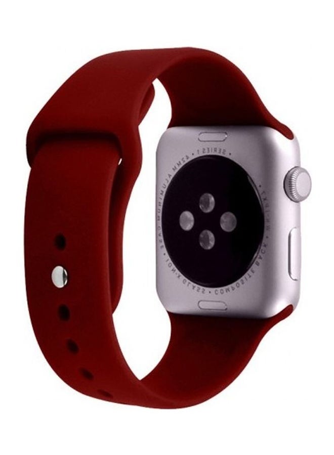 هوها سوار بديل لساعة أبل سلسلة 6/SE/5/4/3/2/1 خمري - Image 2