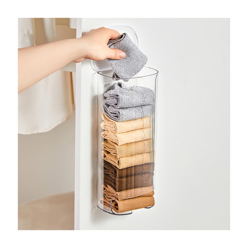 Grocery Plastic Bag Dispenser Holder Sock Underwear Organizer Wall Mount Multifunctional Bag Saver Kitchen Storage Holder for Storing Socks Ties Plastic Bag