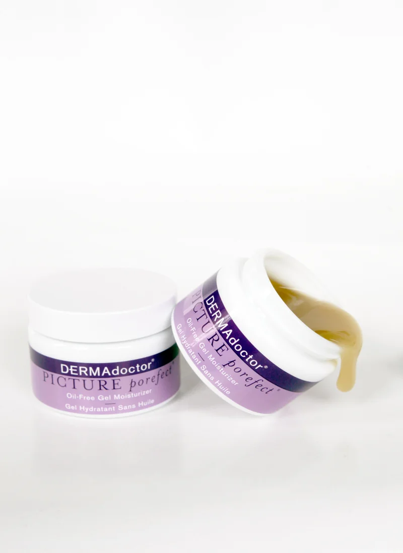 DERMAdoctor Picture Porefect Oil Free Facial Moisturizer, Pore Minimizer with Zinc & Copper Peptides for Acne-Prone & Oily Skin 50 mL