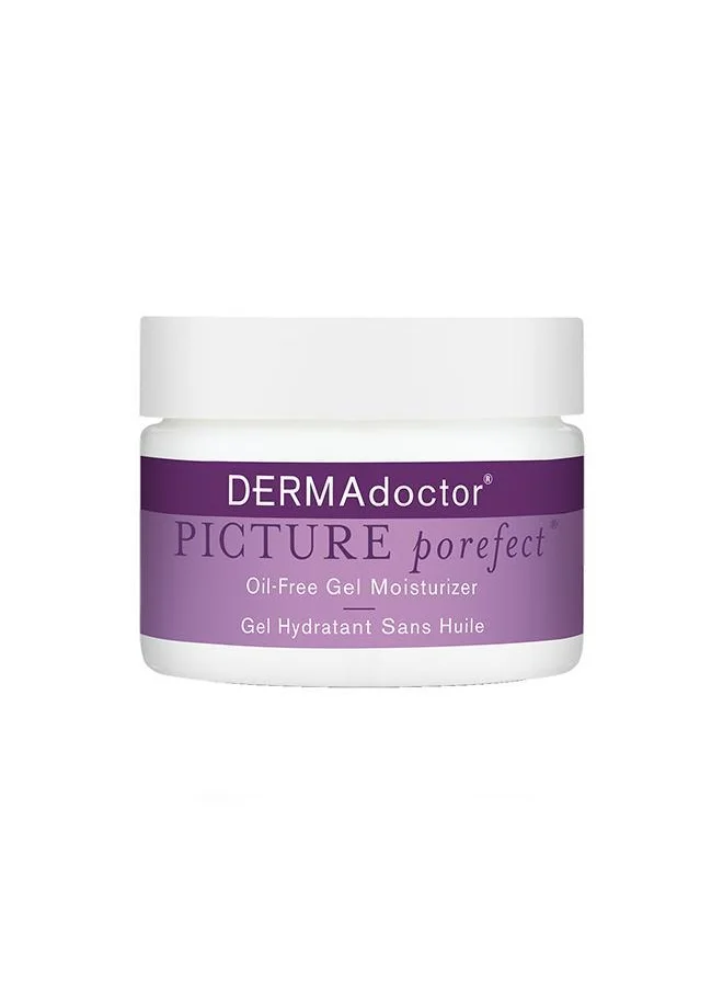 DERMAdoctor Picture Porefect Oil Free Facial Moisturizer, Pore Minimizer with Zinc & Copper Peptides for Acne-Prone & Oily Skin 50 mL