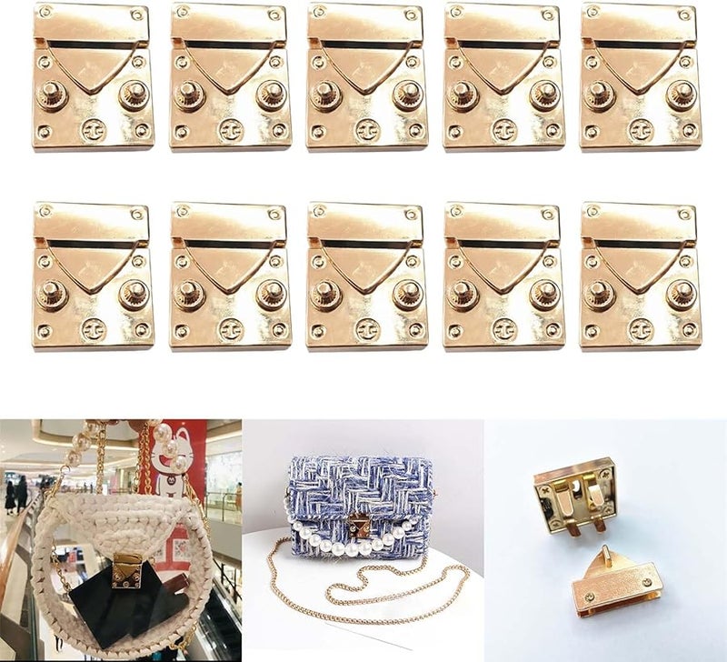 Black Bag Closure Clasp Locking Mechanism Fastener For Various Bags - Image 3