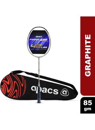 apacs Finapi 232 REBORN (42 LBS, World's Toughest Frame) 100% Japanese Graphite Grey Unstrung Badminton Racquet  (Pack of: 1, 85 g) - pzsku/ZB89753872A04B892D1D8Z/45/1749917550/e3604a36-606d-4a9f-bd7c-41680c0646bc