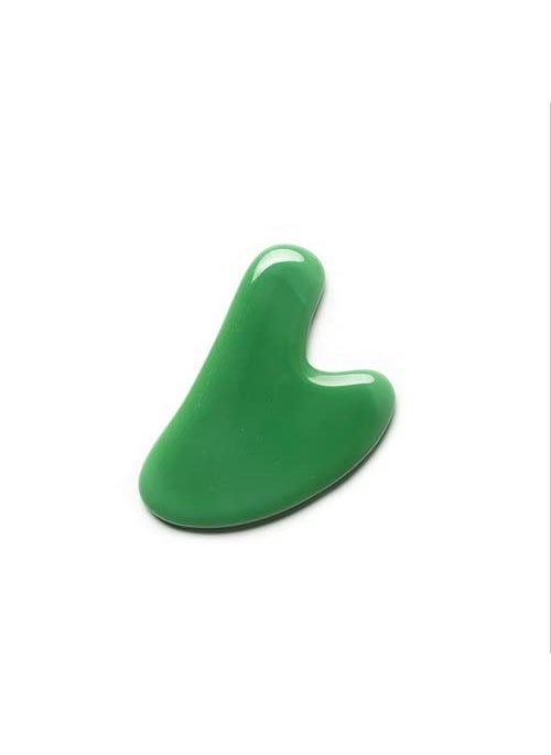 KESAR ZEMS KESAR ZEMS 100 Natural Gua Sha Stone Face Body Scraper 78 MM Green Jade Massage Gua Sha Stone  - Image 2