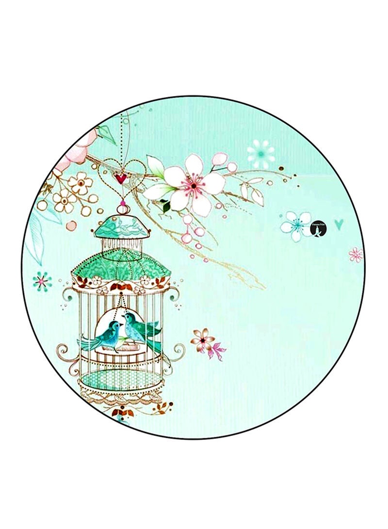 RKN Birds Printed Fridge Magnet Round  Multicolour - Image 1