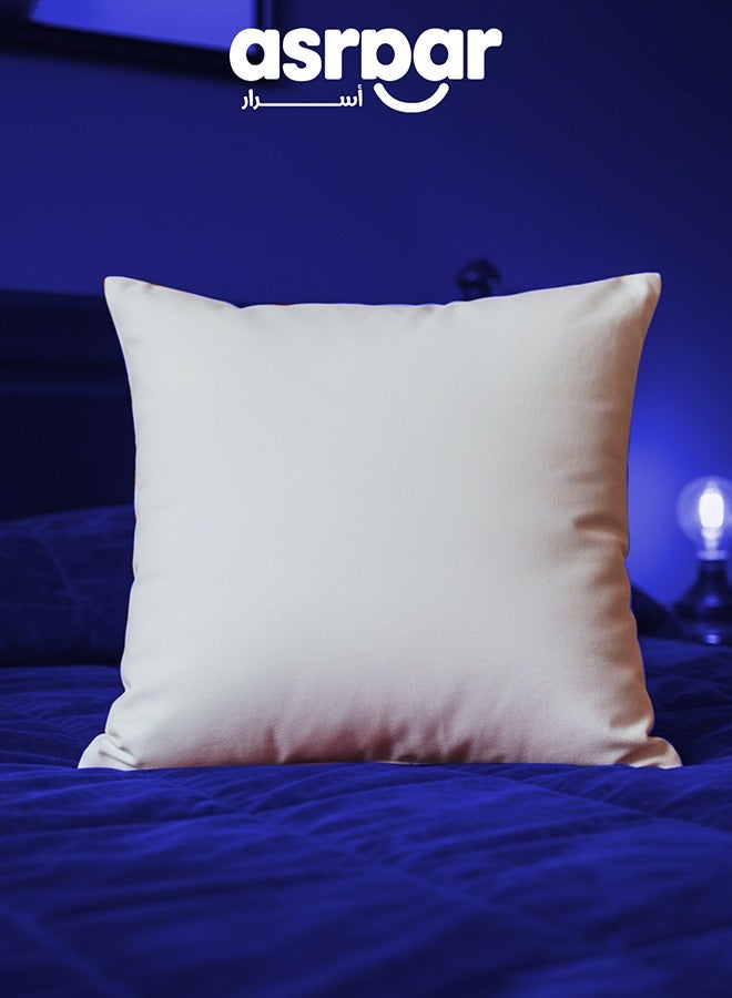 أسرار 1 قطع | حشوة مخده من المايكروفايبر - أبيض - 65x65 سم - Image 1