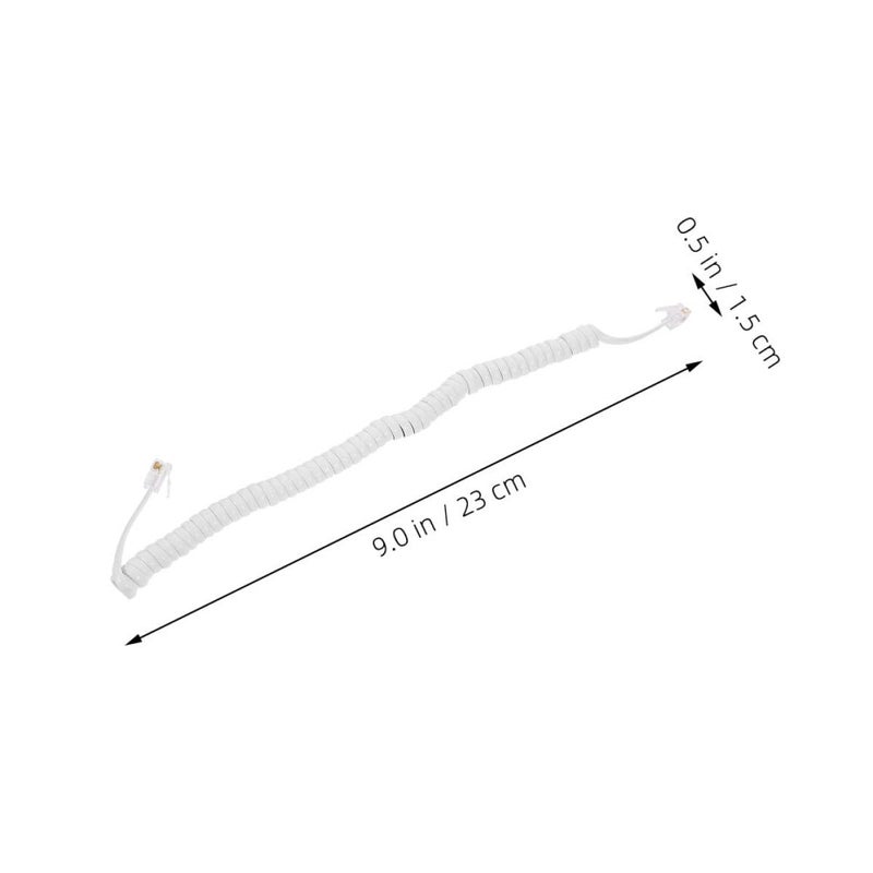 3pcs Coiled Telephone Cord Receiver Cable Spring Wire for Home Office Phone Accessories - Image 3