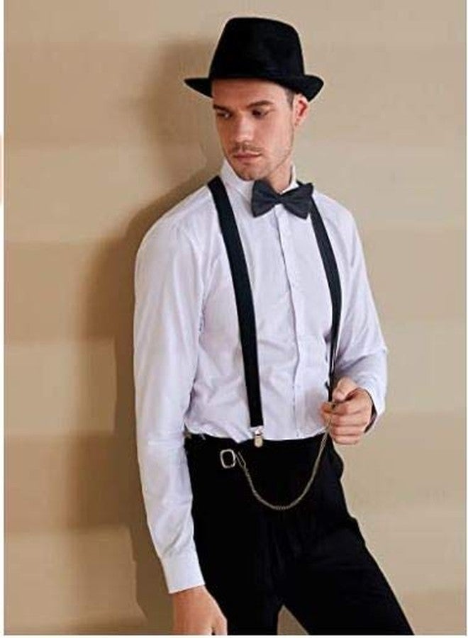 CLOTHERA طقم حمالات بنقاط ورباط عنق أسود مع قبعة متطابقة للأطفال من 7 سنوات وما فوق (من 7 إلى 12 سنة) - Image 5