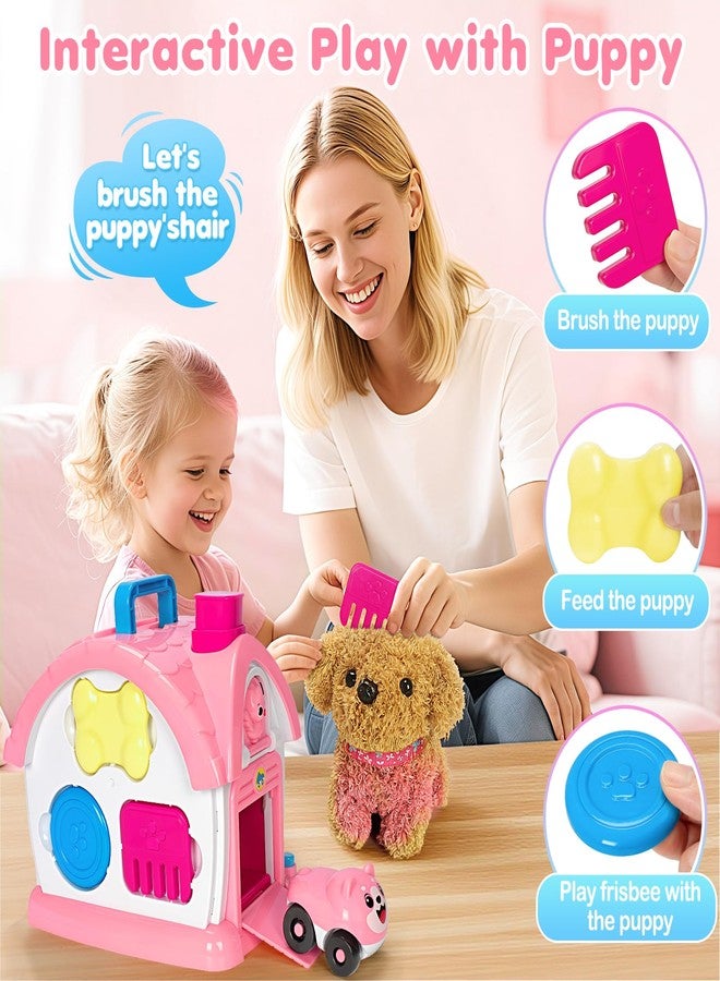 Ellinjan Montessori Toys for 1 2 3 Year Old Girl Gifts, Baby Musical Toys 12 18+ Months, 10 in 1 Bilingual Learning Toy with Sound Light, Cute Toy with Plush Puppy, First Birthday for Toddlers - Image 4