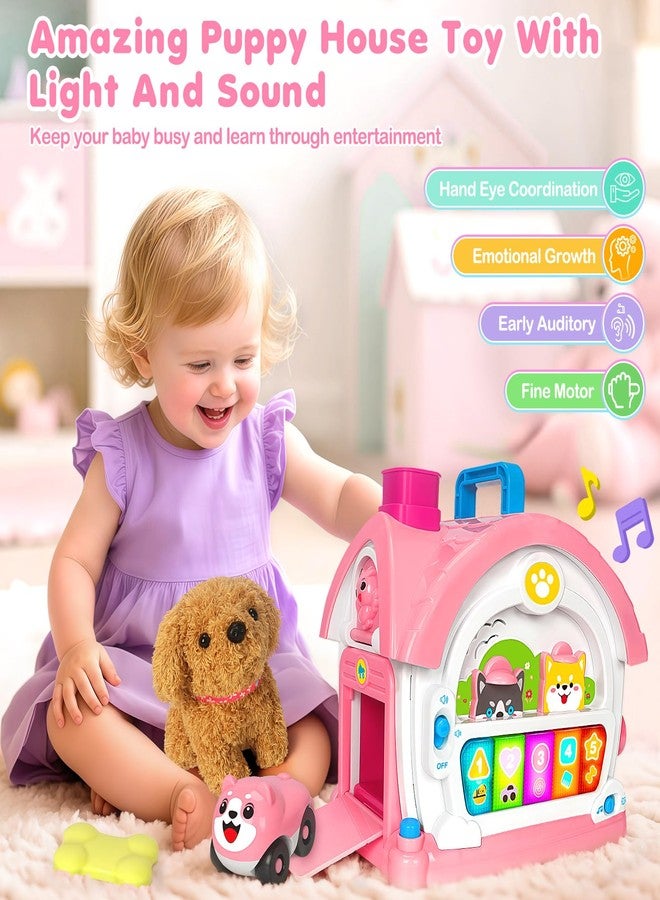 Ellinjan Montessori Toys for 1 2 3 Year Old Girl Gifts, Baby Musical Toys 12 18+ Months, 10 in 1 Bilingual Learning Toy with Sound Light, Cute Toy with Plush Puppy, First Birthday for Toddlers - Image 5