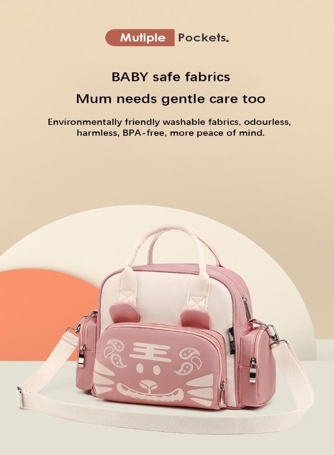 بيلانينا حقيبة حفاضات للأطفال بسعة كبيرة مع حافظة قنينة الحليب معزولة وتصميم للكتف الواحد - Image 4