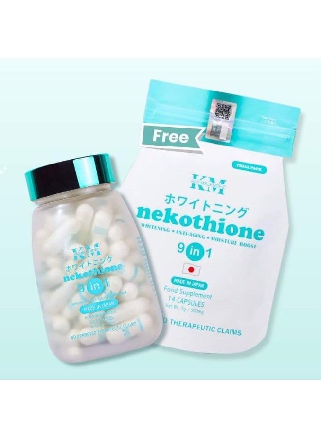 KM Nekothione 9 in 1 Kath Melendez Neko Glutathione and Nekocee Pouch Free