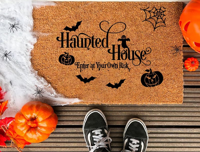 SUNVERSE Halloween Stencils for Painting on Wood Reusable Halloween Doormat Stencils Hocus Pocus Boo Family Draw Templates for Wood Signs Walls Windows Fabrics T-Shirt DIY Crafts Decor - Image 5