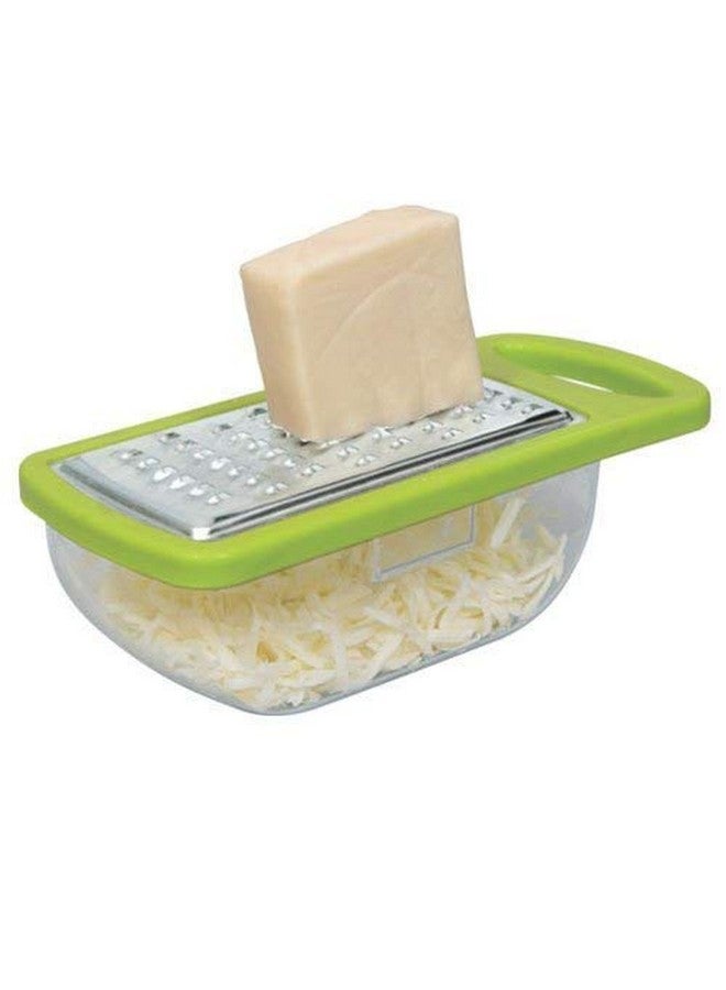 Black Olive Vegetable and Cheese Grater with Container-Cheese Grater with Handle - Graters for Kitchen Stainless Steel Food Grater - Hand Grater and Vegetable Peeler - Image 4