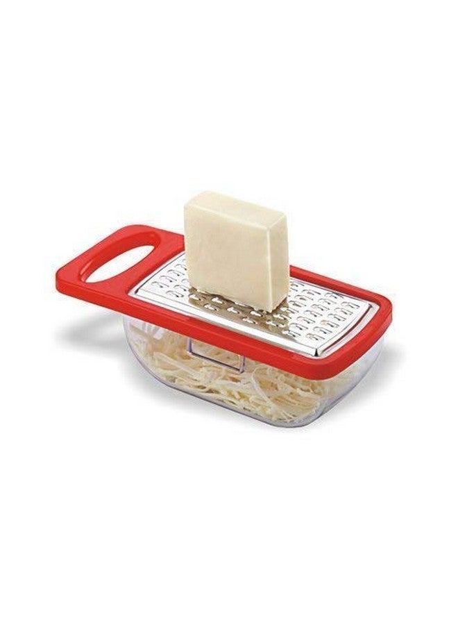 Black Olive Vegetable and Cheese Grater with Container-Cheese Grater with Handle - Graters for Kitchen Stainless Steel Food Grater - Hand Grater and Vegetable Peeler - Image 1