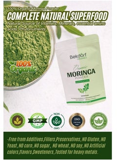 Bekdorf Organic Moringa Leaves Powder -118 Gm Complete Natural Superfood  - Image 2