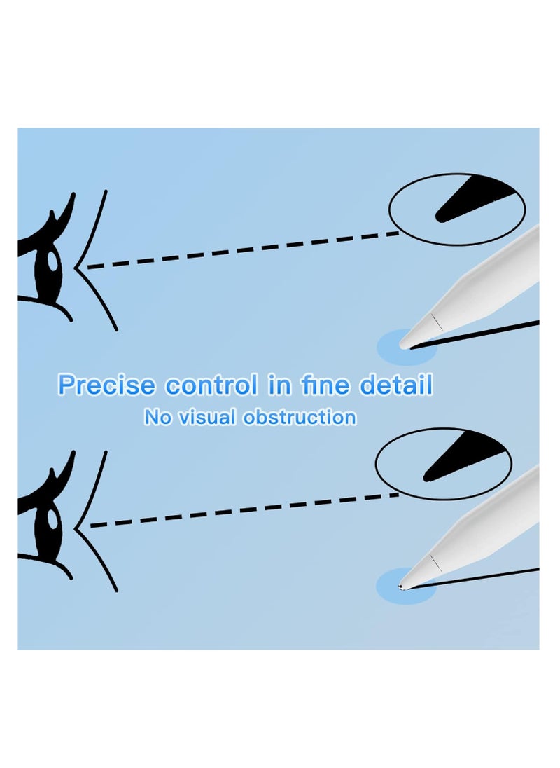 Pencil Tips for Apple Pencil Pro,Upgraded Pencil Tips fit for Apple 2nd 1st Gen USB-C,and Logitech Crayon Digital Pencil,Pencil Tips Pad Pro Pencil,No Wear Out Fine Point Resistance