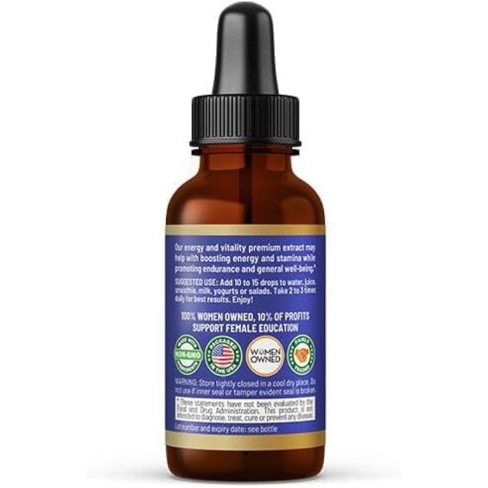 Herbal Goodness سائل الطاقة والحيوية من الأعشاب 1 أونصة - مورينغا عضوية، ماتشا وأشواغاندا | تعزيز الطاقة الطبيعية، التركيز، القدرة على التحمل ودعم الإنتاجية | مكمل طاقة عشبي - Image 2