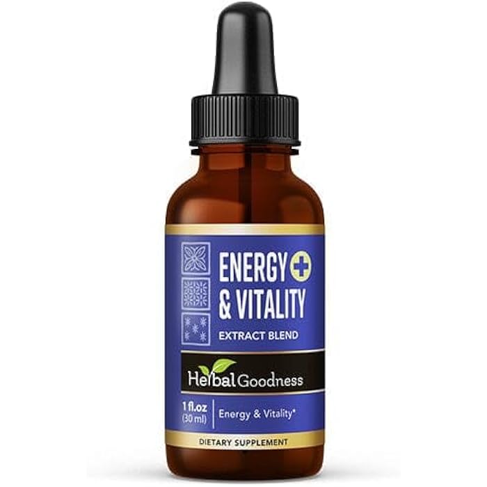 Herbal Goodness سائل الطاقة والحيوية من الأعشاب 1 أونصة - مورينغا عضوية، ماتشا وأشواغاندا | تعزيز الطاقة الطبيعية، التركيز، القدرة على التحمل ودعم الإنتاجية | مكمل طاقة عشبي - Image 1