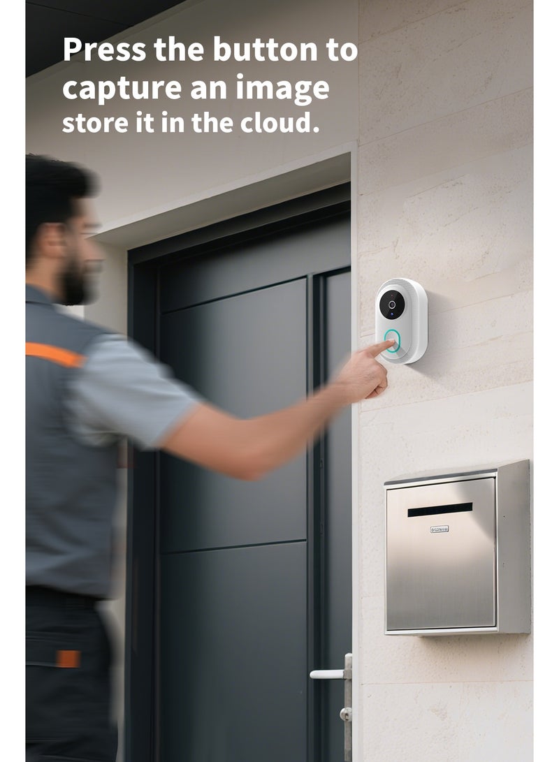 Bcarenest Smart wireless doorbell, APP control, IP65 waterproof, built-in lithium battery. Features include night mode, real-time voice changer, free cloud storage, and ultra-long standby time. - Image 5