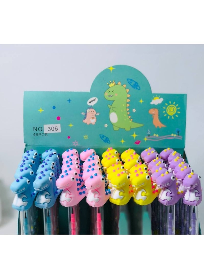 Generic 11-Pin Dinosaur Pencil Stand with Stand Cap 48 Pencils - Image 2