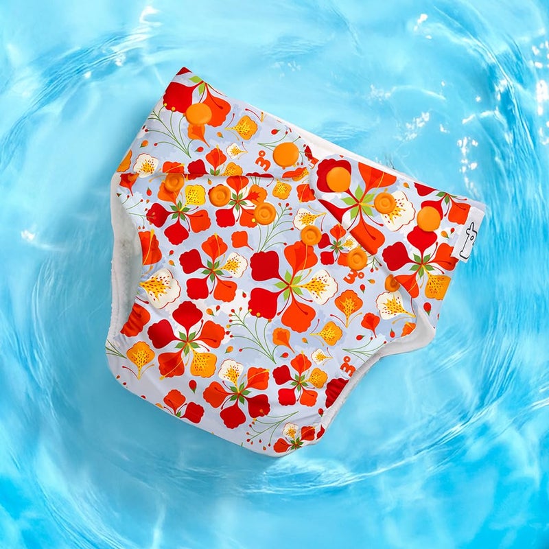 Superbottoms حفاضات سبير بوتومز السباحة للأطفال والرضع - قابلة لإعادة الاستخدام وقابلة للتعديل - حفاضات قماش قابلة للغسل - قماش صديق للبشرة - سهلة التنظيف - تناسب من 3 أشهر إلى 3 سنوات - Image 5