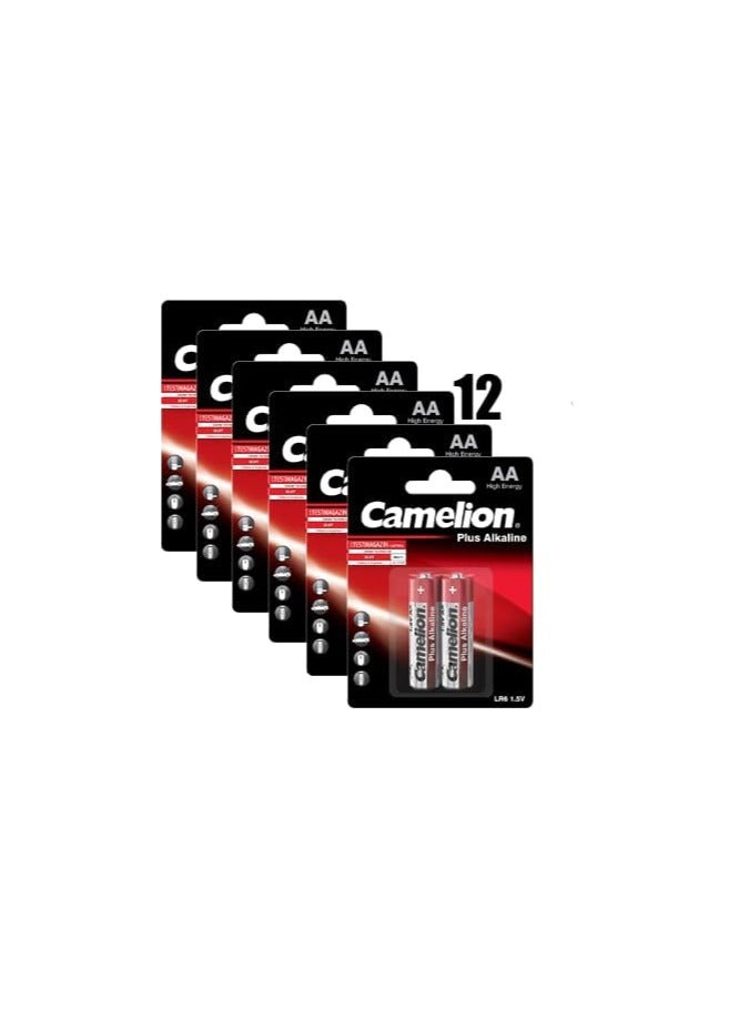 Camelion Camelion LR 6 AA Mignon Plus Alkaline Battery (Pack of 2) 12 Packs - Image 1