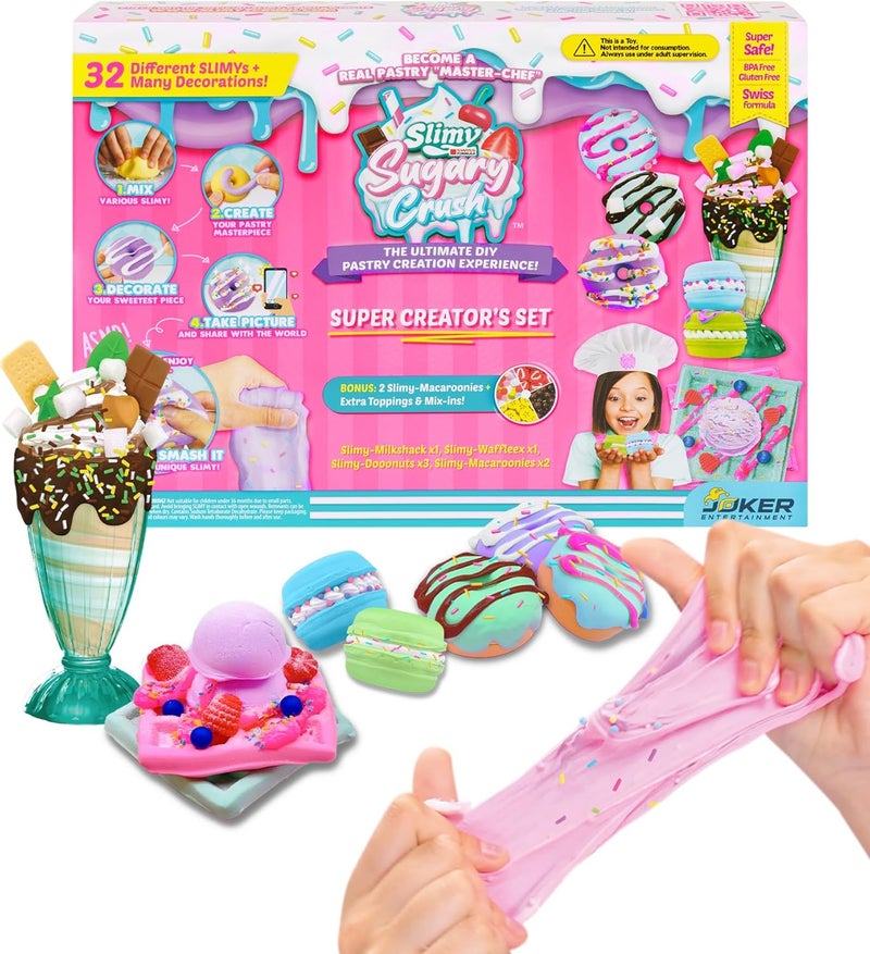 Slimy Sugary Crush™ The Ultimate DIY Pastry Creation Combo Set Super Creator’s Kit, Safe Non-Toxic, BPA & Gluten Free - Image 1