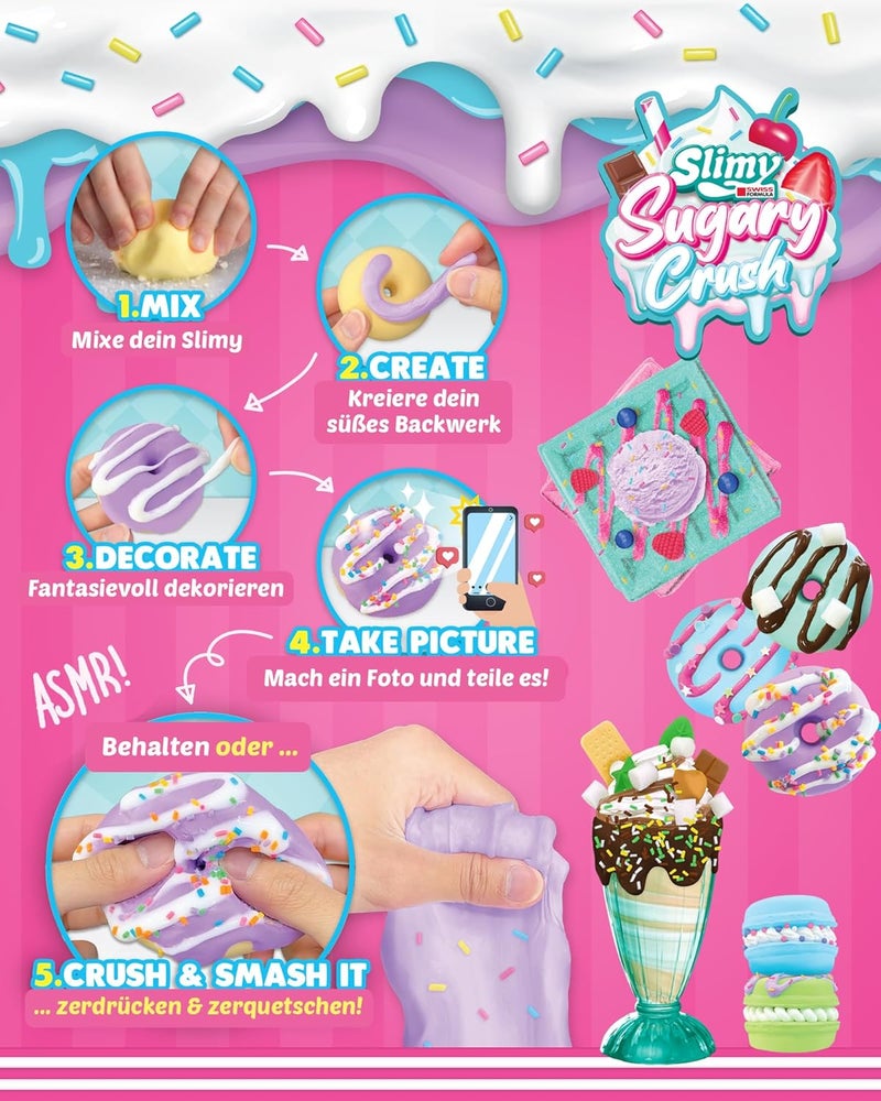 Slimy Sugary Crush™ The Ultimate DIY Pastry Creation Combo Set Super Creator’s Kit, Safe Non-Toxic, BPA & Gluten Free - Image 4