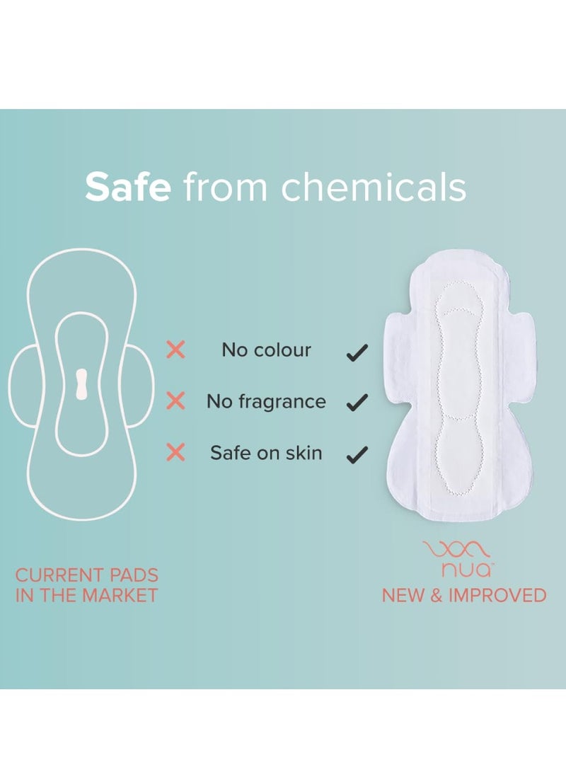 Nua Ultra-Safe Sanitary Pads for Women | SUPER SAVER Pack of 30 | Medium Flow - XL | Leakproof, Unscented & Toxin-Free | Gentle on Sensitive Skin | Breathable & Rash-Free - Image 5