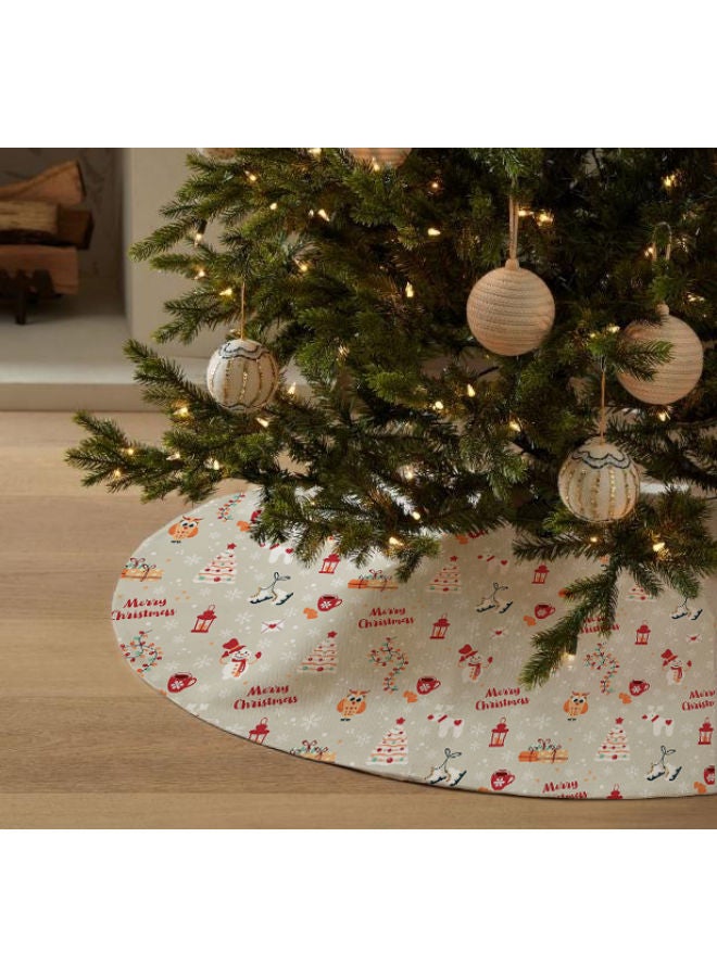 Home Print Velvet Christmas Tree Skirt That Would Make A Fantastic Addition To Your Holiday Themed Homes