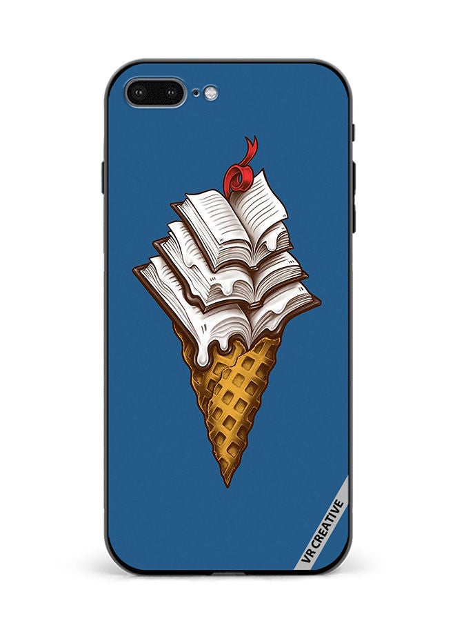 VR CREATIVE Protective Case Cover For Apple iPhone 7 Plus/8 Plus Book Icecream Design Multicolour - Image 1