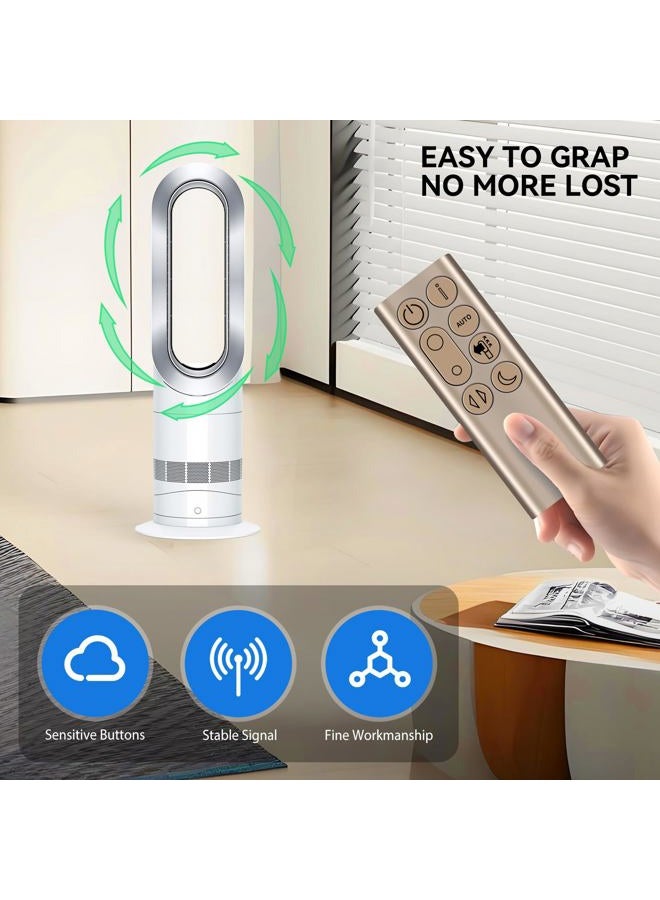 ZWP New Replacement Remote Control Compatible for Dyson DP04 TP04 TP06 TP07 TP7A TP09 Pure Humidify+Cool Cryptomic Fan（Gold） - Image 4