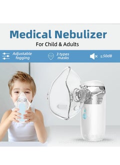 Angmei Automatic Medical Portable Steam Inhaler，Electronic Mesh ultrasonic steamer Inhaler for Adults and Children，Relieve Allergies, Asthma and Breathing Problems  - Image 1