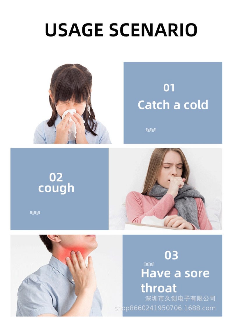 Angmei - Automatic Medical Portable Steam Inhaler，Electronic Mesh ultrasonic steamer Inhaler for Adults and Children，Relieve Allergies, Asthma and Breathing Problems - Image 1