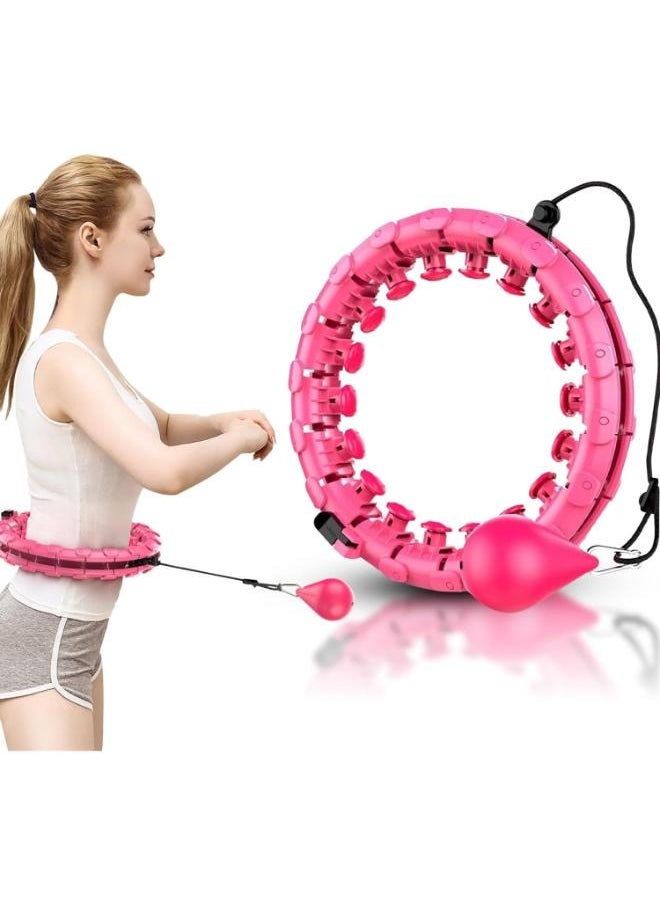 Eoptify Hula Hoops 24 Knots Hula Hoop Fitness Adult Exercise Ring for Man and Women Smart Waist Noiseless Hula Hoop weighted Ball infinity Hula Hoop for Exercise and fitness at home  - Image 5
